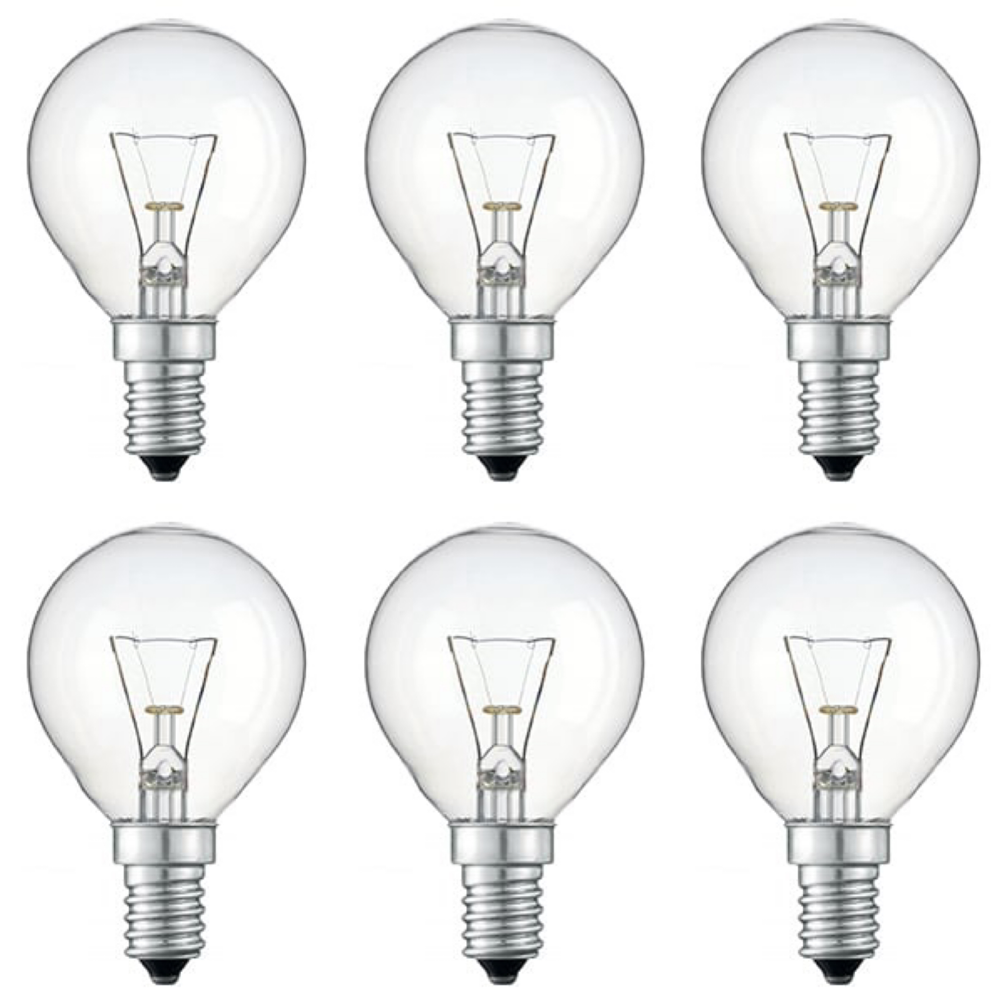 PHILIPS Kogellamp Helder 40w E14 VOORDEELSET 6 stuks