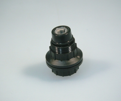 FITTING E14 ZWART met 2 RINGEN