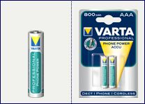 Blister Oplaadbaar Mini Penlite AAA Batterijen